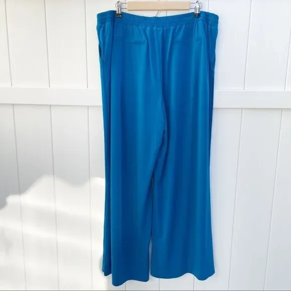 New York & co Women’s Pants Size XL Blue Stretch Knit Polyester Spandex - Picture 4 of 15